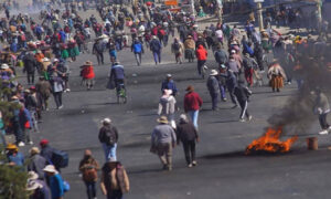 Protesto na Bolívia